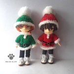 サンタセット　クレパスカラー　オビツ11・ねんどろいどどーる共通サイズ