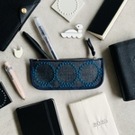 小さいペンケース　tambourine black blue mina perhonen sonokana
