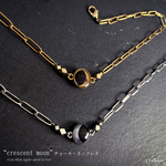 "crescent moon"チョーカーネックレス