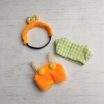 にんじん色のこうさぎセット🥕🐇10cm