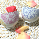 再販♡【ペア】パステルダリアの湯のみセット