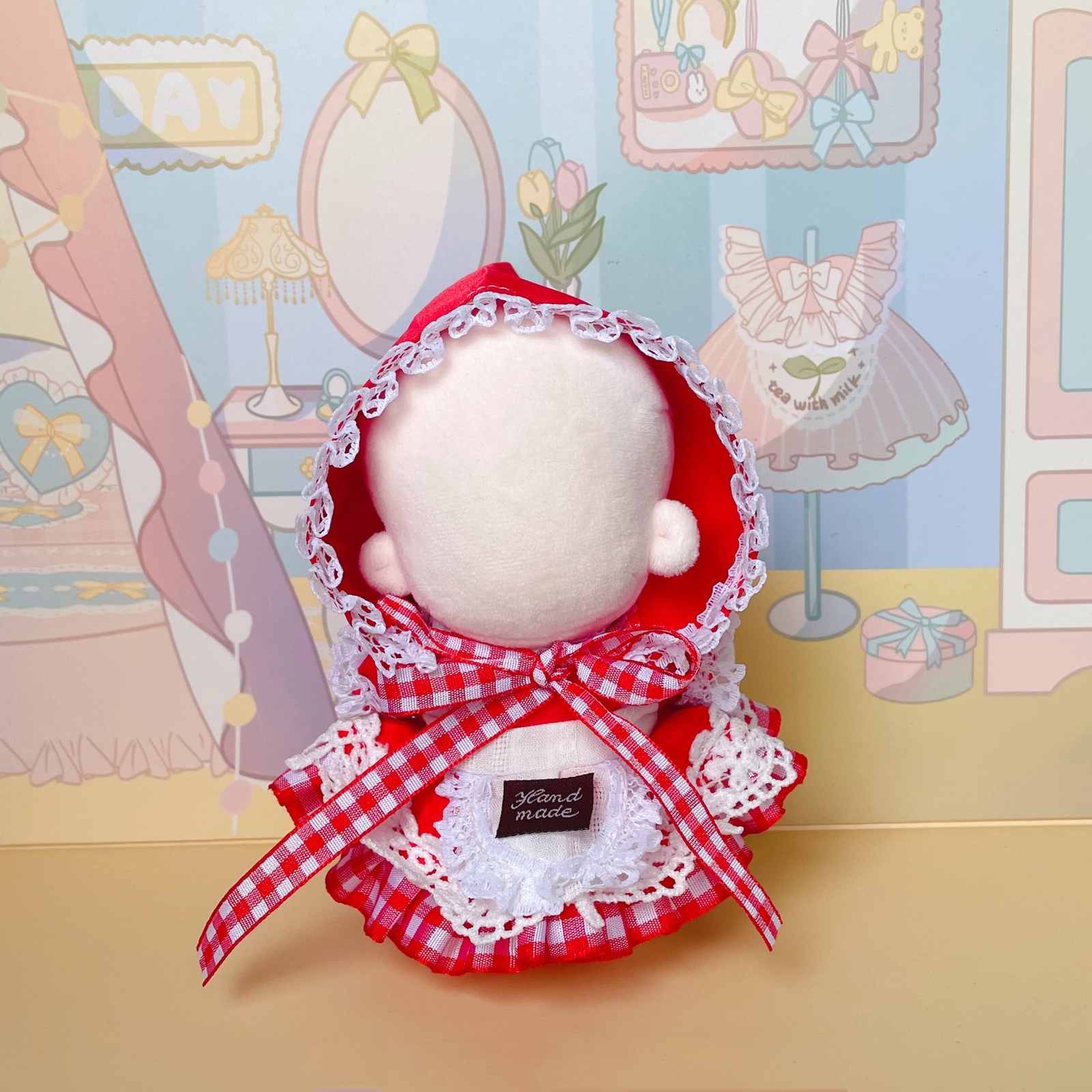 10cm20cmぬいぐるみ用 着せ替え服 ぬい服 コスチューム 赤ずきん