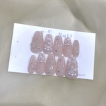♡推しネイル イニシャル チェックネイル 量産型 ネイルチップ♡