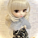 クラシカルワンピースとファーショールセット