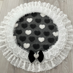 大きな✴︎ぽこぽこHeartカフェマット💕犬用 円形（直径58㎝）