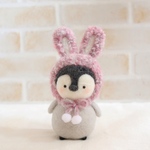 うさぎ頭巾🐰ペンギンさん🩷
