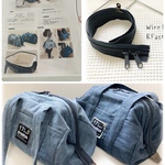 【型紙＆レシピ＆金具】０５０ワイヤーボストンバッグ＆金具Ｅセット（送料込）