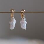 ✶OUTLET✶おばけちゃん Draugur earring 金継ぎゴースト バロックパール　淡水真珠ピアス・イヤリング　ハロウィン