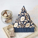 《インド刺繍リボン》テトラポーチ / バネポーチ