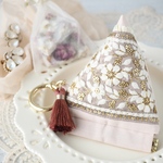 《インド刺繍リボン》テトラポーチ / バネポーチ