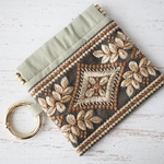 《インド刺繍リボン》ミニポーチ(16)