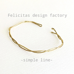  再販☆brass：twist  bangle