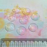 再販しました♡ガラスクリアカボション25mm8個セット