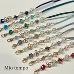 お花の綺麗めマスク・メガネチェーン