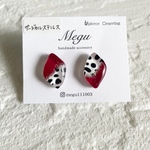 ダルメシアン【RED】ピアス