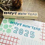 HAPPY NEW YEAR＊15mmx100mm＊ラバースタンプ＊R1024_o