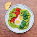 サラダプレート🥗あみぐるみポーチ･H