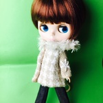 ★ベージュ クラシカル千鳥 コート★くま太郎 ブライス洋服