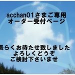 acchan01さまご専用・オーダー受付のページ