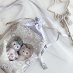 推し活ハートポシェット　ベッツィ オールドラベンダー　リバティ