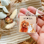 【オプション】ペットの似顔絵キーホルダー　Magic Chalkart