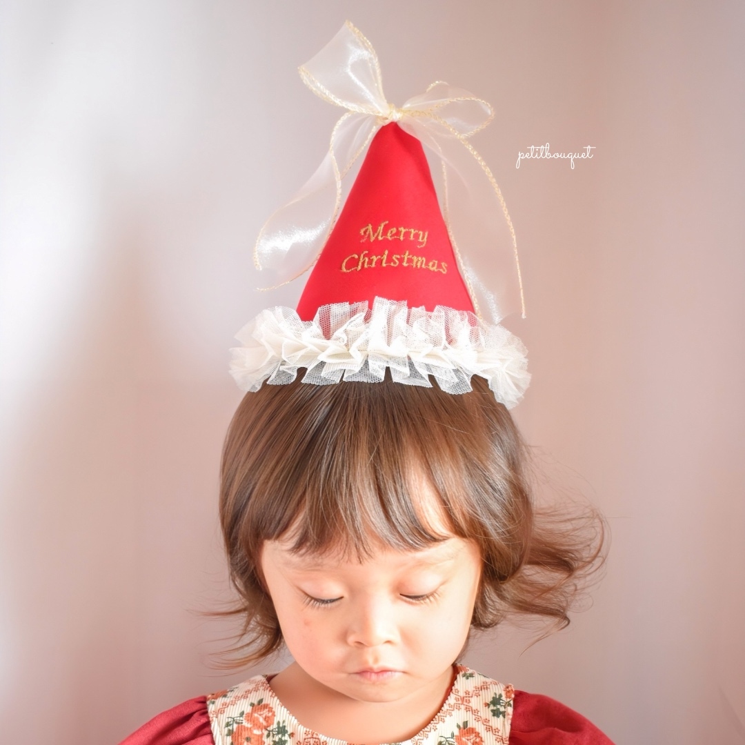 Christmasパーティーハット》サンタ帽子 ベビークラウン 王冠 キッズ