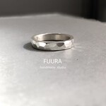 silver ring 4mm /シルバー/リング/指輪/槌目/刻印