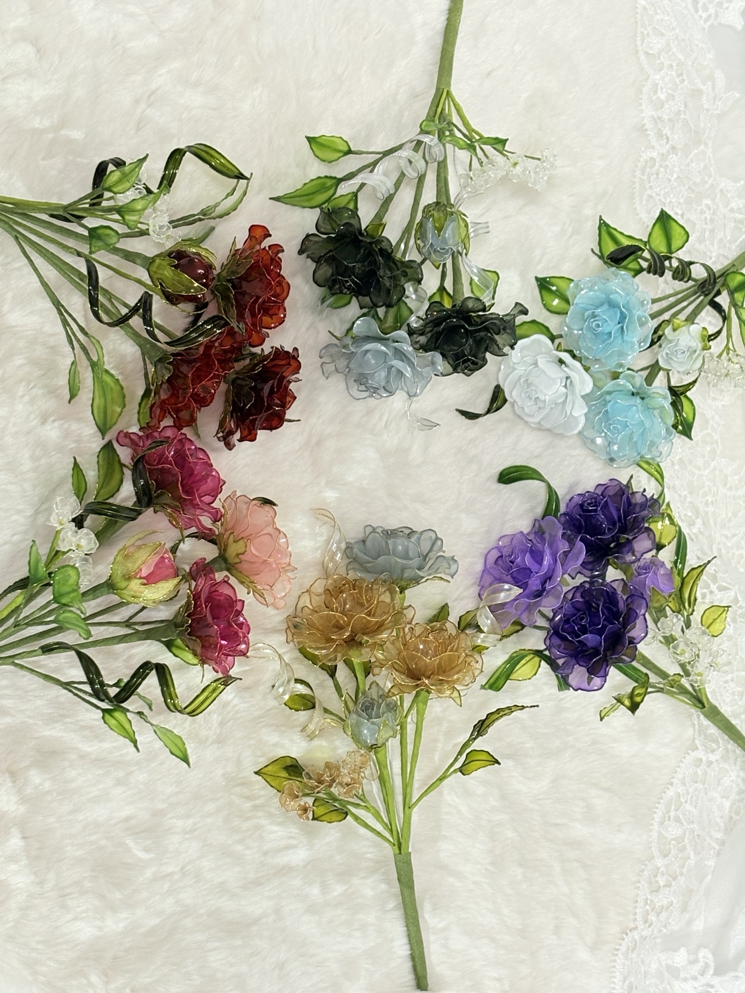 アメリカンフラワー　ディップフラワー　（向日葵・かすみ草）NO.99 アメリカンフラワー ディップフラワー （向日葵・かすみ草）NO