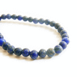 •✼送料無料✼•ラピスラズリ/直径4mm/フリーサイズ༺バリ島の僧侶の祈祷＆浄化 •☆• ヒーリングブレスレット༻男女兼用・ユニセックス・プレゼント・瞑想・パワーストーン・ヨガ・レディース・メンズ