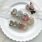 ⌇ 受注製作 ⌇選べる2size *:.。christmas heart ♡ valetta / clip