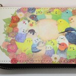 かわいい♪小鳥たちのコインパスケース『色とりどりーす』 セキセイインコ コザクラインコ マメルリハ  スズメ      小銭入れ ミニ財布 