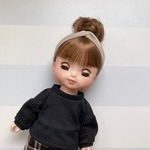 ソランちゃん メルちゃん服 ෆ̈ ヘアバンド ベージュ