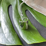 シルバーステンレスデザインリング