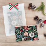 mont bouche フランス生地・Xmas限定ポーチ(L)