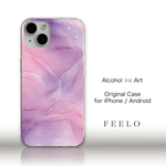 iPhone/Android全機種追加料金なし ソフトケース ハードケース アルコールインクアート シンプルデザイン
