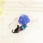 薔薇にうっとり猫【猫シリーズ】