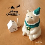 しろくま貯金箱用　　クリスマス Star☆ˊˎ˗‎　col. green