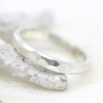 〖マイア〗遺骨リング　幅2〜4mm  | 完全防水 | シルバー