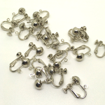 ハンドメイド用 アクセサリー金具 イヤリング10組セット 銀色