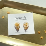《金木犀とシトリンピアス/イヤリング》