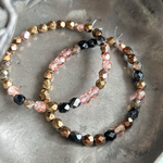 【1連30コセット】JIRI＊IVANA#czech beads#チェコビーズ　FP5㍉　sapphire pink  mix assort