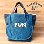 tuttifun＊Side pocket FUN bag  - blue