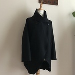 Wフェイスカシミヤウールで作ったショールカラーコート