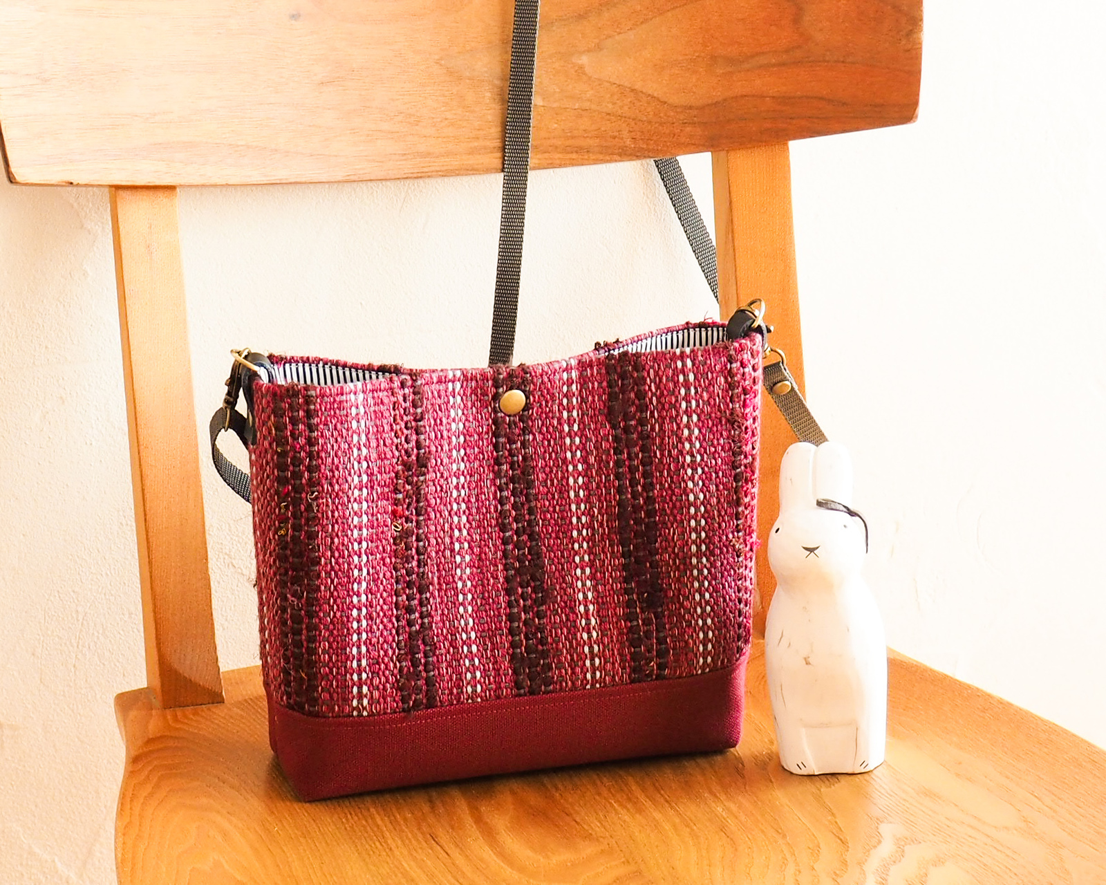ハンドメイド ♡ 完成品 ツイードポシェット ショルダーバッグ ツイードバッグ ツイードポーチ型ショルダーバック - ベルーナ【公式】