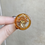 〜花瓶とお花 "金木犀"リング〜