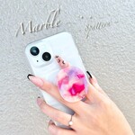 スマホグリップ スマホ スタンド マーブル 大理石柄 スマホスタンド スマホリング 可愛い 大人可愛い