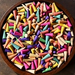 お香　三角型　コーン型　ミックスカラー　20pcs