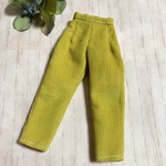 Sale✨177単品売り★22センチドールのお洋服＊コーデュロイのテーパードパンツ　マスタードイエロー