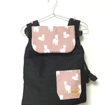 [ゆか様オーダー商品] 手ぶら de リュック ♩《ゆるいアルパカ柄♡》エルゴ・アップリカ腰ベルト抱っこ紐用