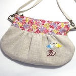 mo-chin様オーダー品☆インコの手刺繍のショルダーバック